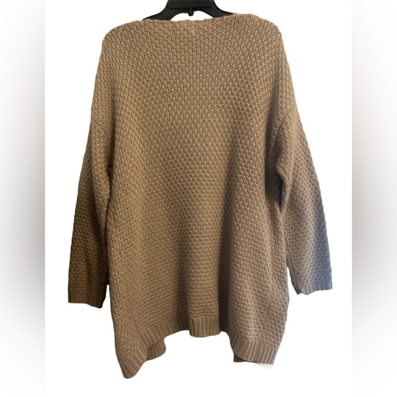 Dreamers | Rose Orange Chunky Knit Cardigan Sweater Warm Women Size XL - Picture 2 of 5